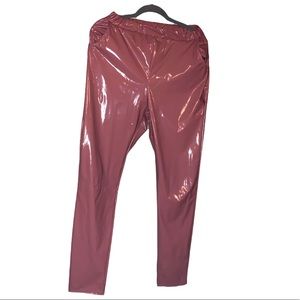 PrettyLittleThing Pink Latex Pants